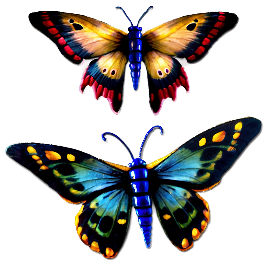 Download Mothra And Twin Fairies Png Plx | Wallpapers.com