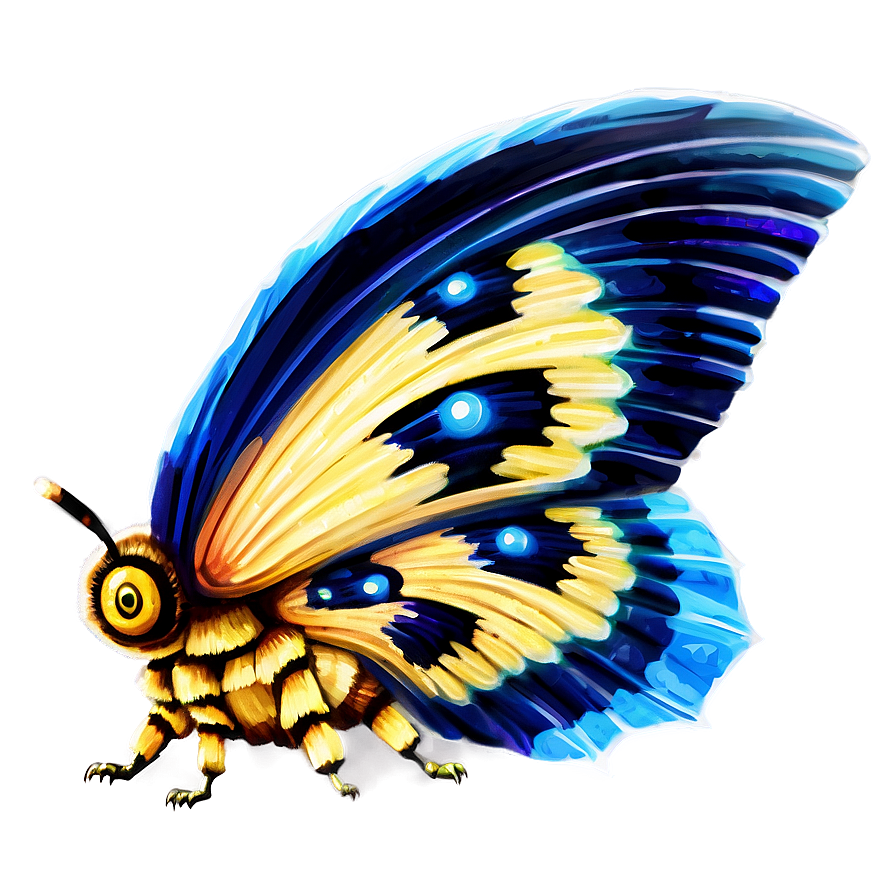 Mothra In Stormy Skies Png Qcf PNG