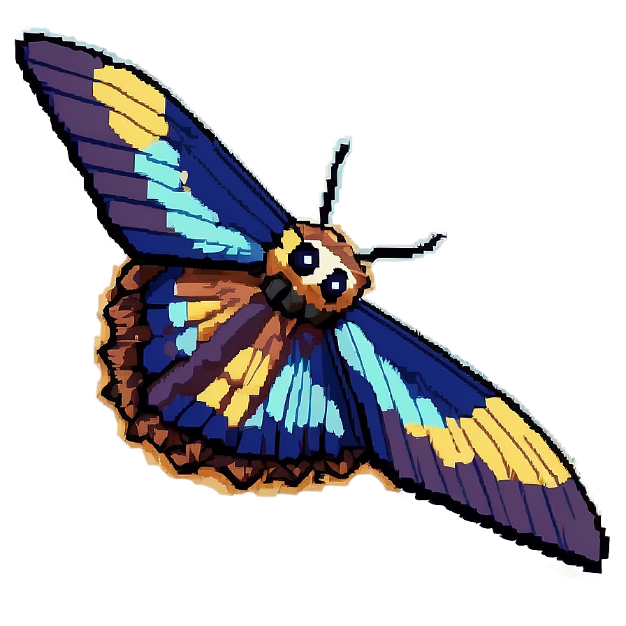 Mothra Pixel Art Png 06252024 PNG