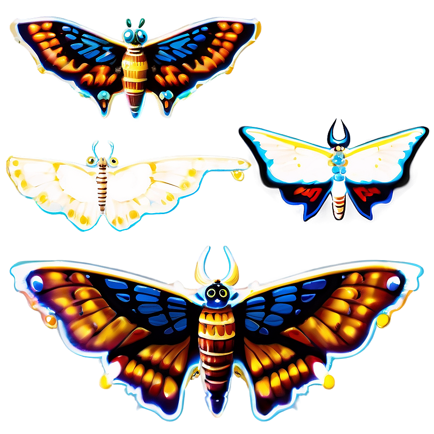 Download Mothra Radiant Wings Png Unh | Wallpapers.com