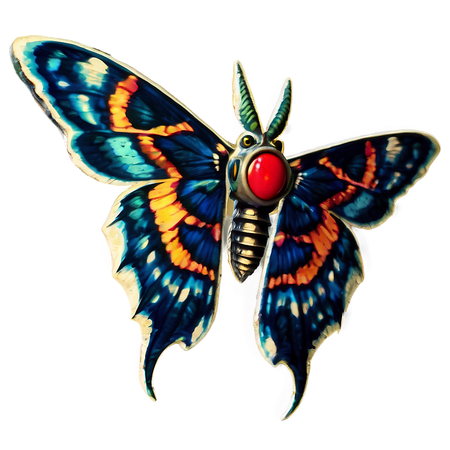 Mothra Vintage Look Png Qtx18 PNG