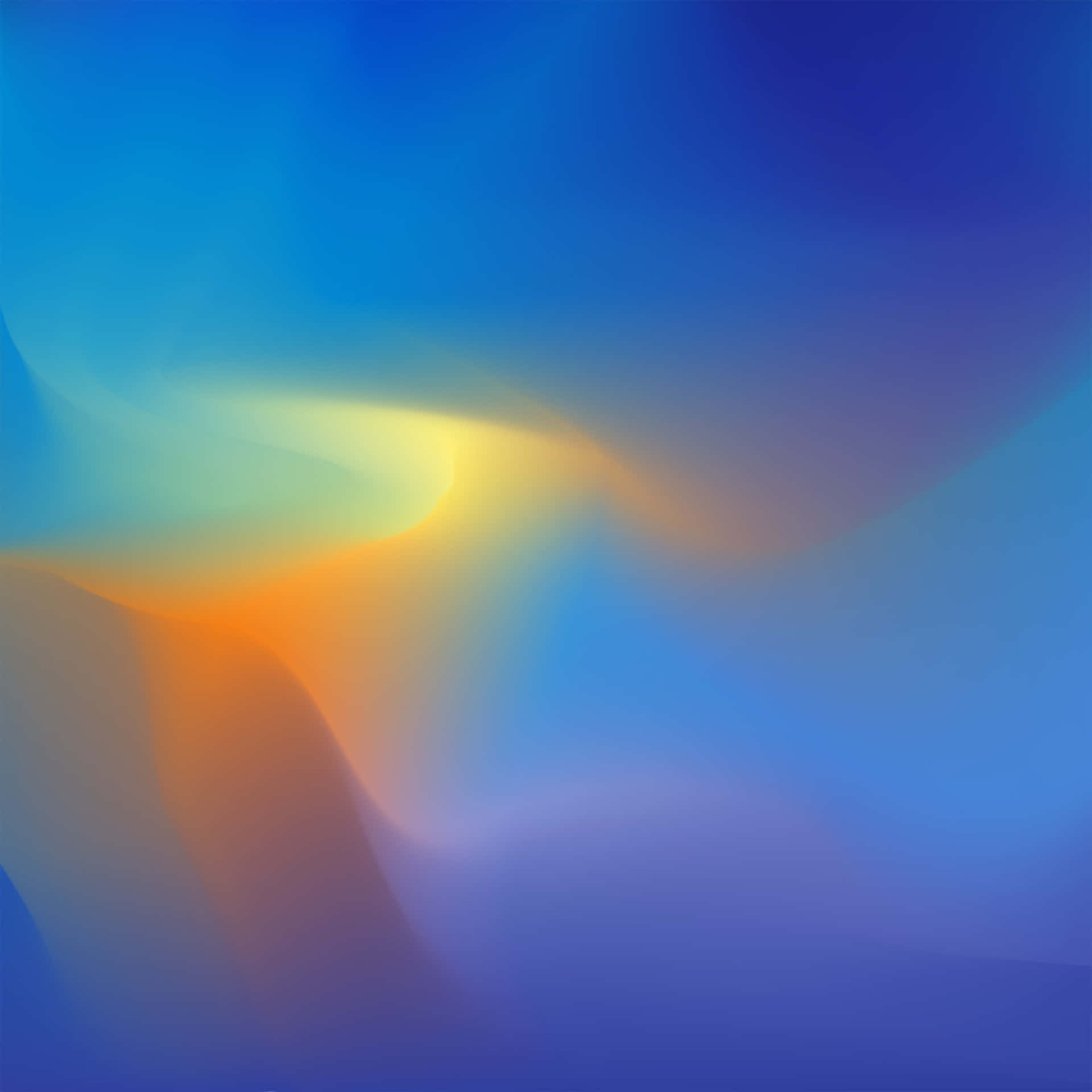 En blå og oransje abstrakt baggrund Wallpaper