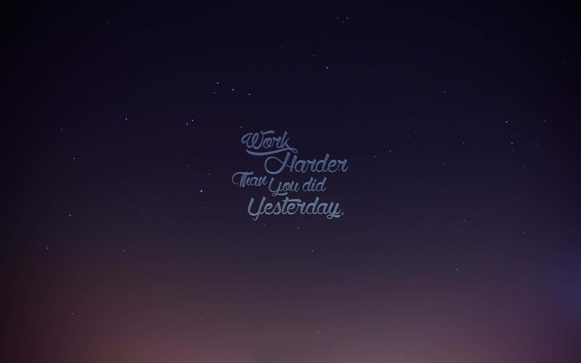 A Night Sky With Stars And A Quote Wallpaper