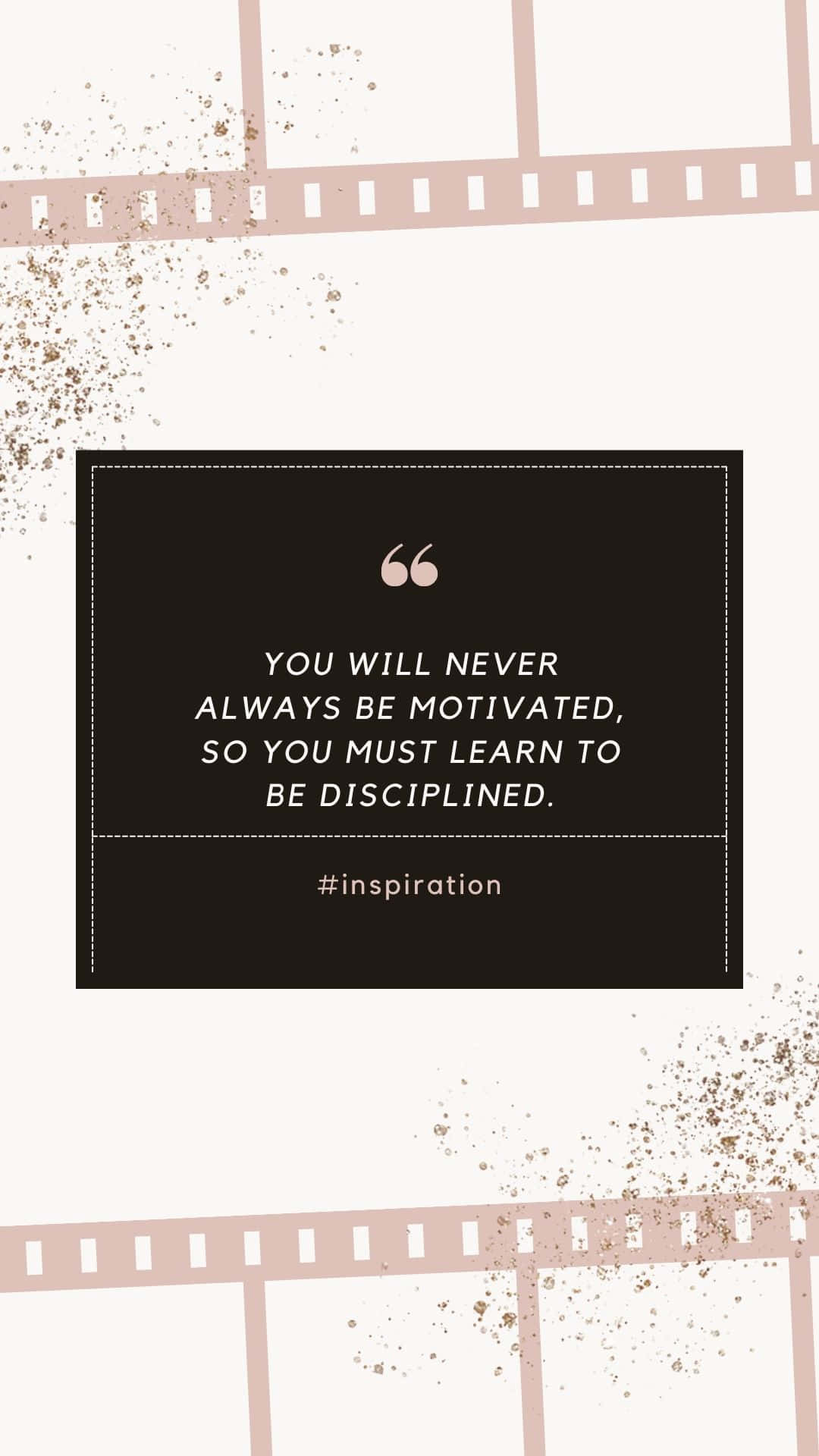 Motivation Discipline Inspirational Quote Wallpaper