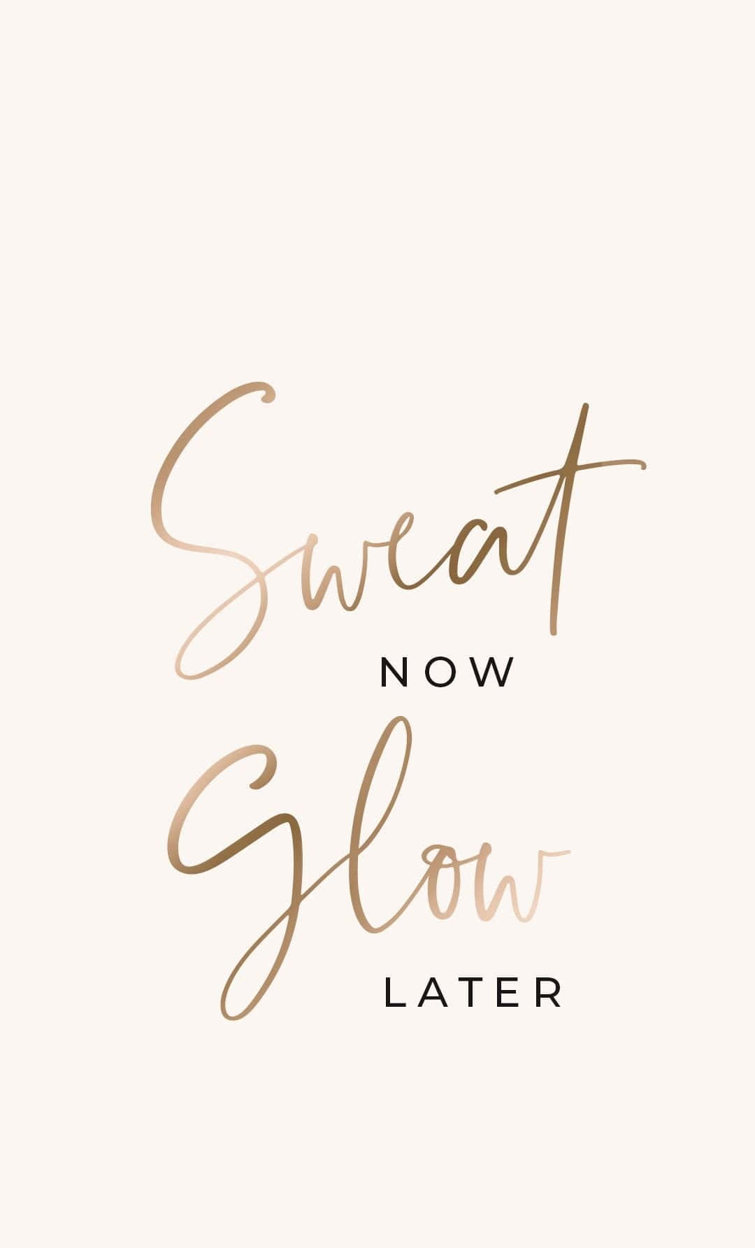 Sweat Now Slow Later Logo