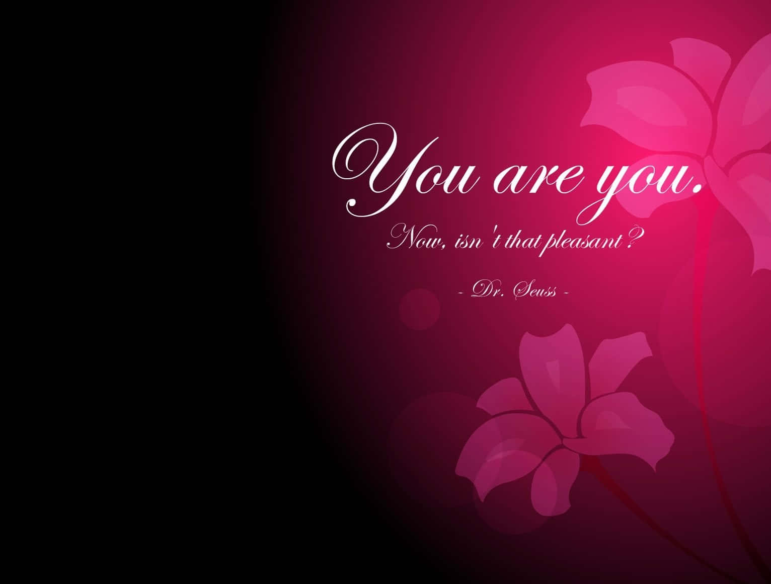 You Are You - Inspirational Quote Wallpaper