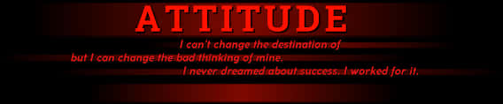 Motivational Attitude Quote Banner PNG