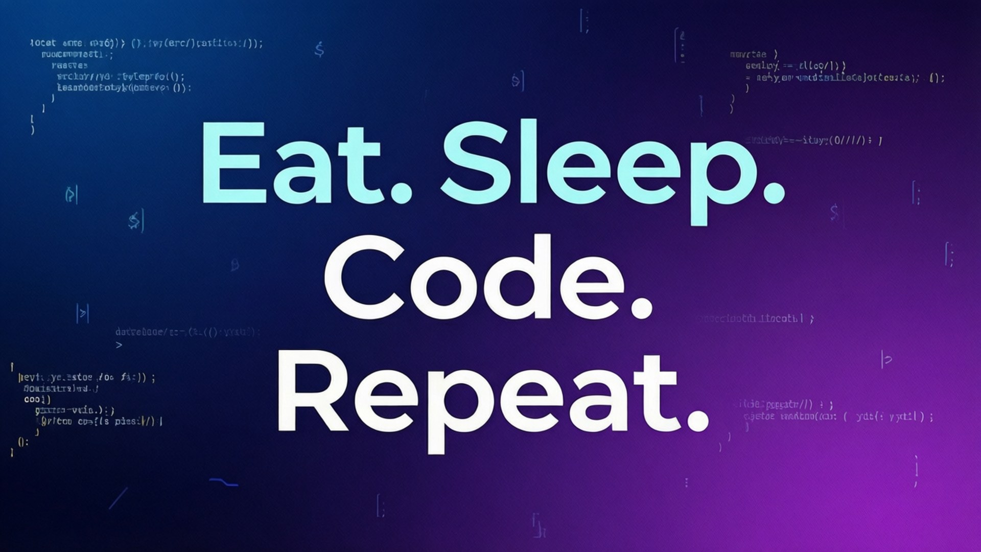 Motivierendes Code-Zitat Wallpaper