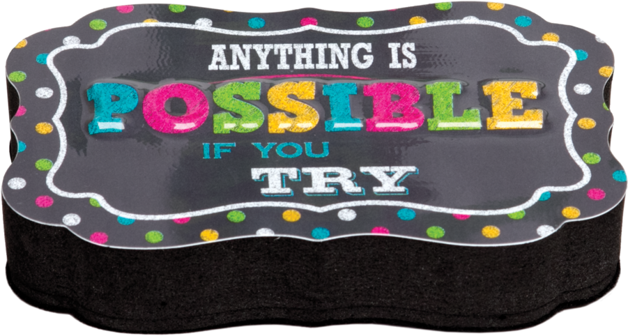 Motivational Eraser Anything Is Possible PNG