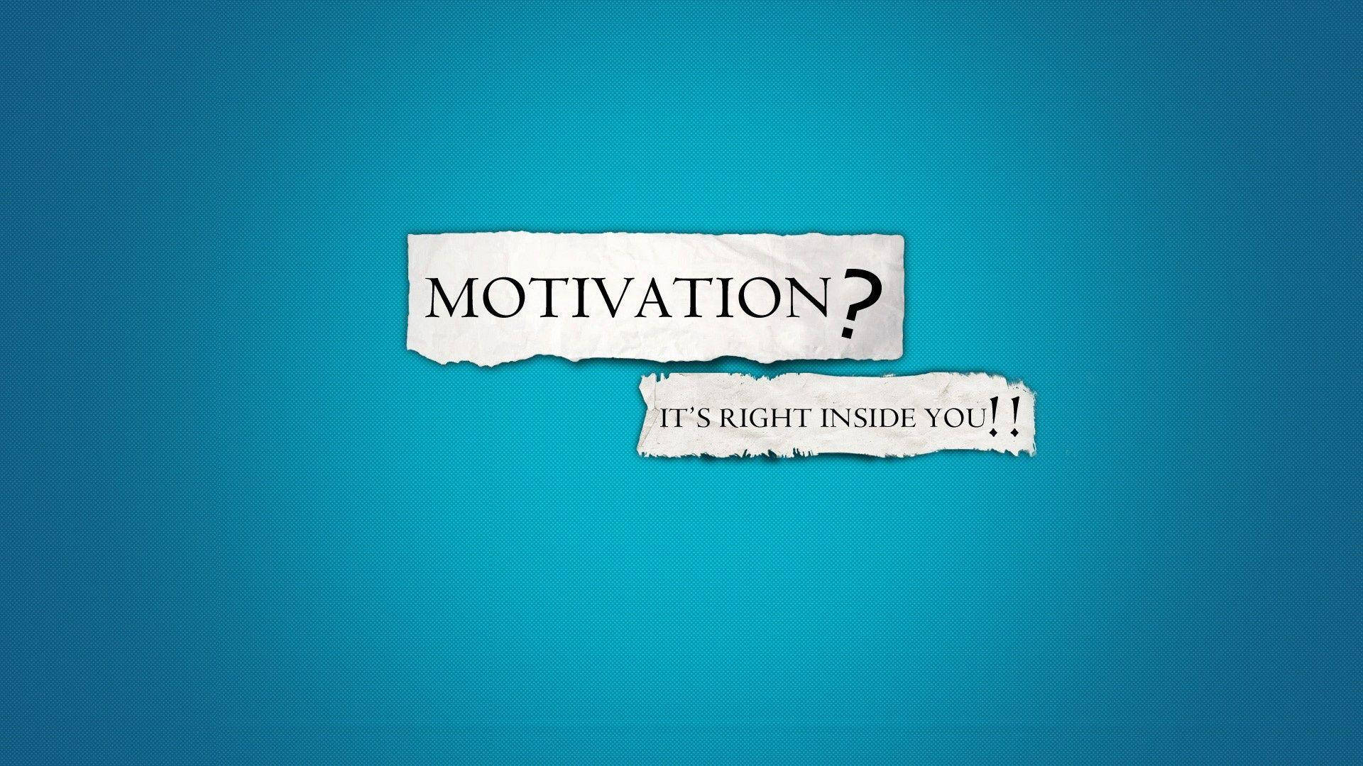 Motivational Hd Image In Blue Background Wallpaper