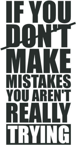 Motivational Mistakes Quote PNG