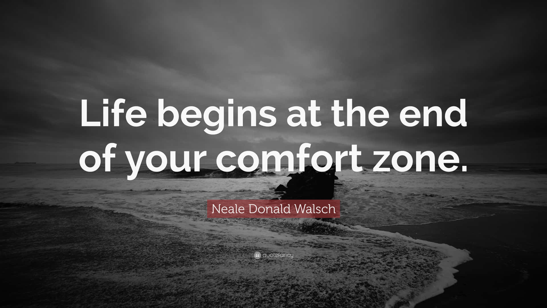 Livetbegynder I Slutningen Af Din Komfortzone.