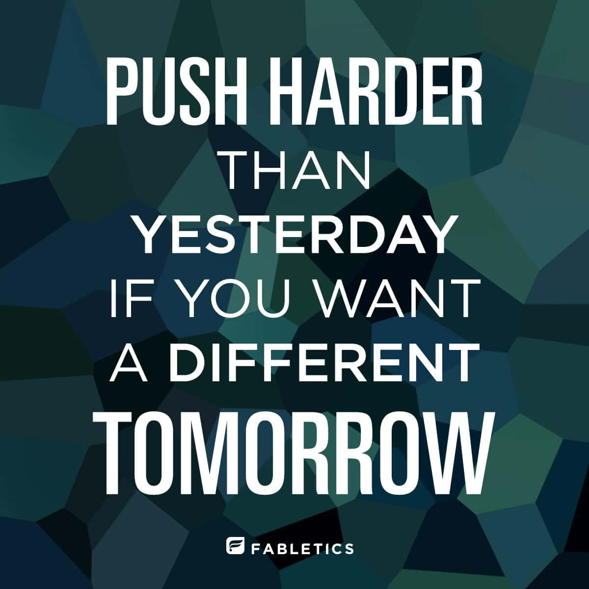 Push Harder Than Yesterday If You Want A Different Tomorrow