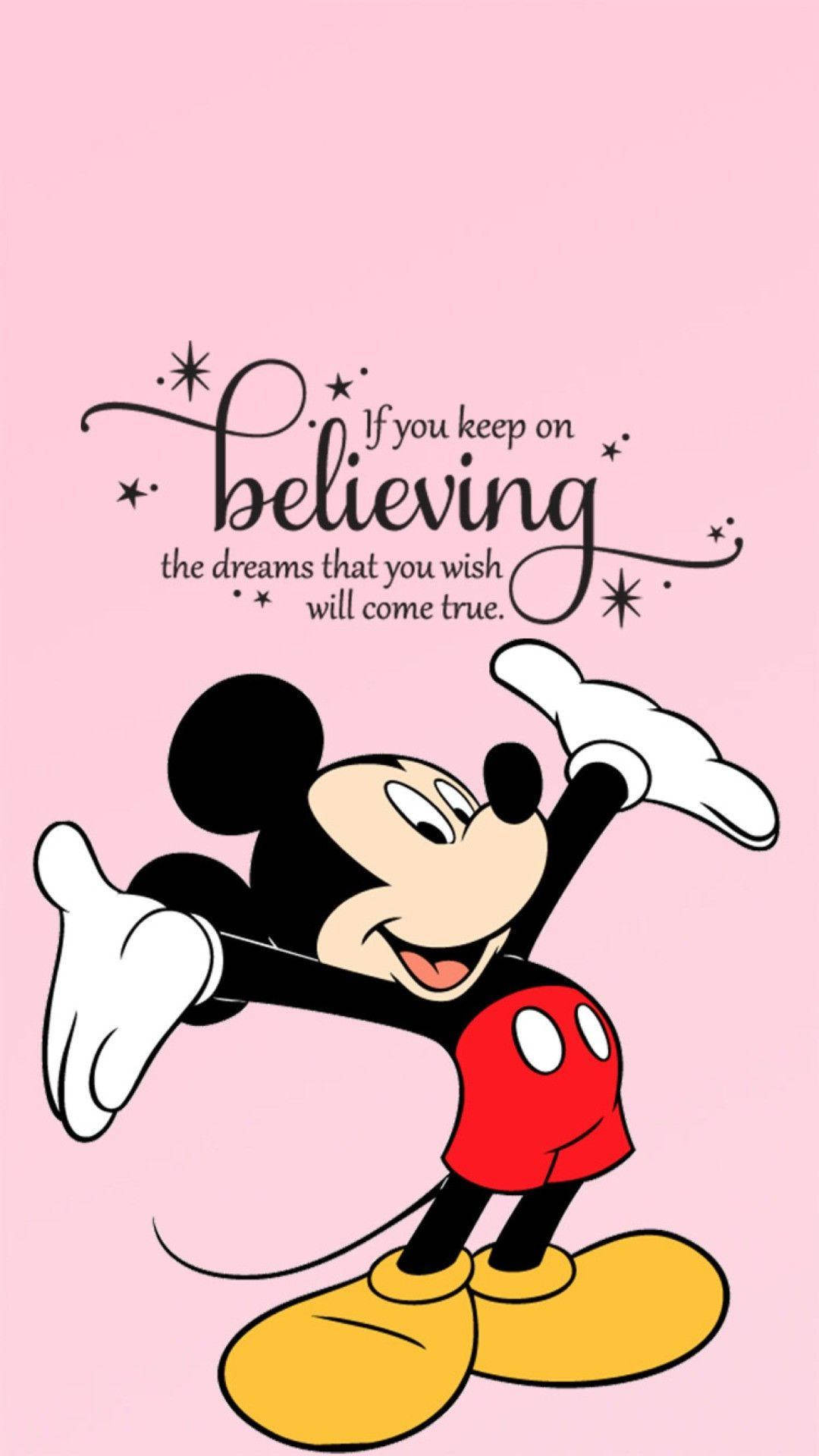 Motivational Quote Mickey Mouse Iphone