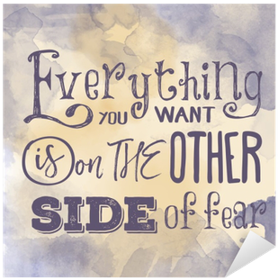 Motivational Quote Overcoming Fear PNG