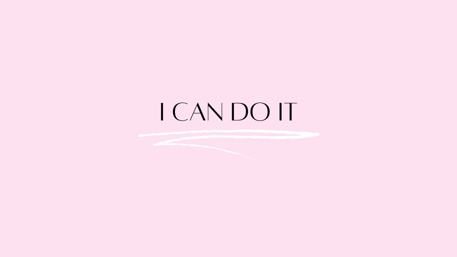 Motivational Quote Pink Background Wallpaper