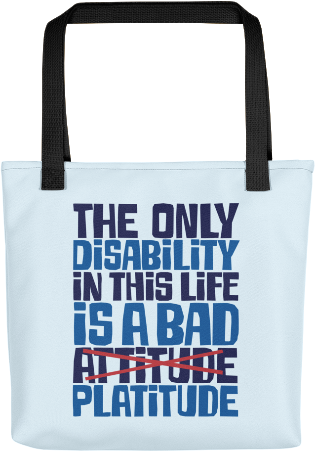 Motivational Quote Tote Bag PNG