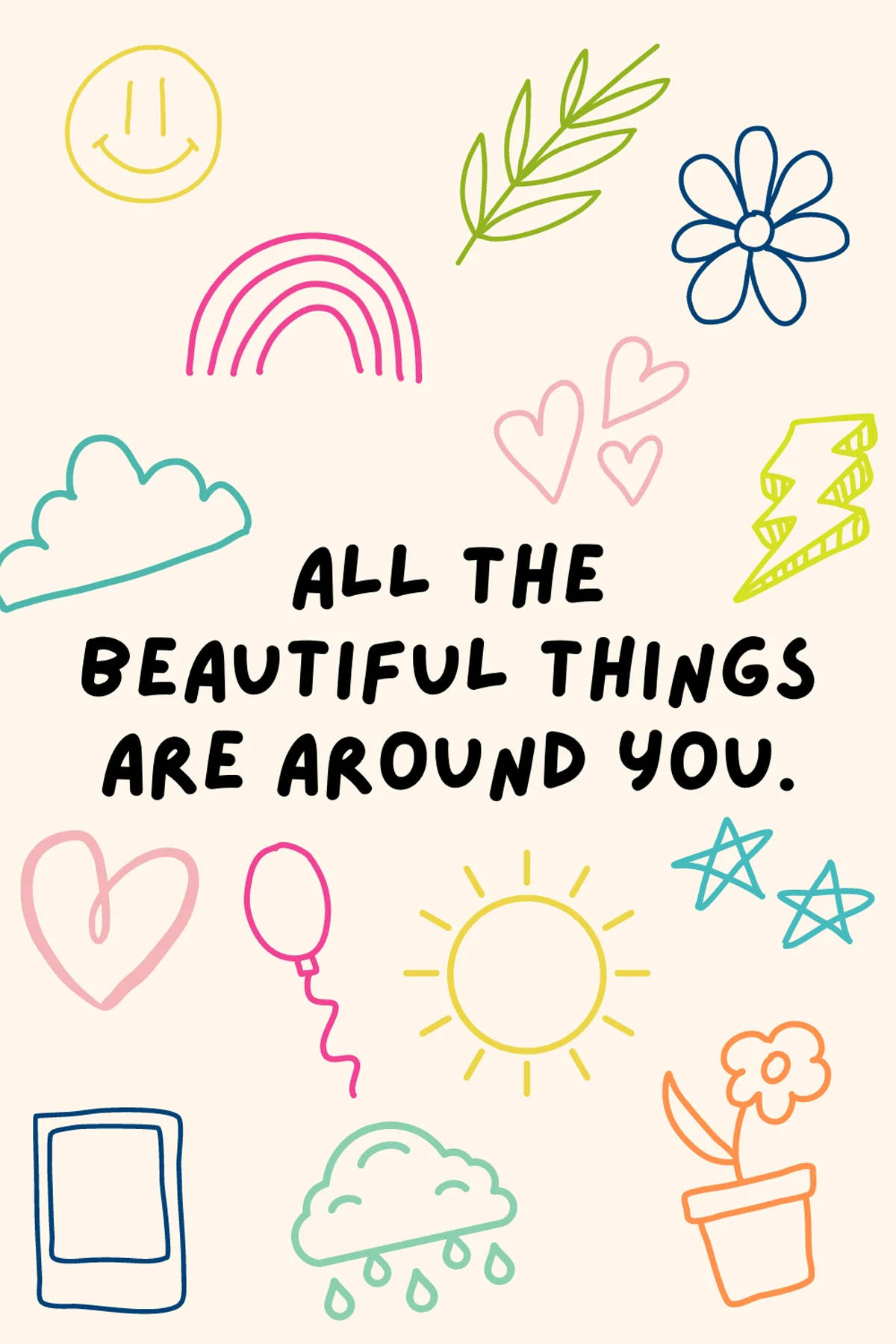 Motivational Quotes Aesthetic Beautiful Things Background