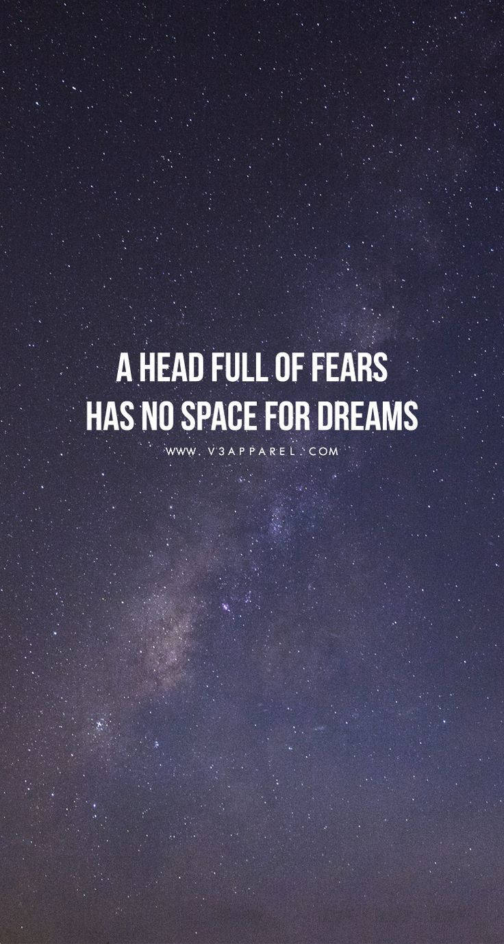 Motivational Quotes For Fear Iphone Background