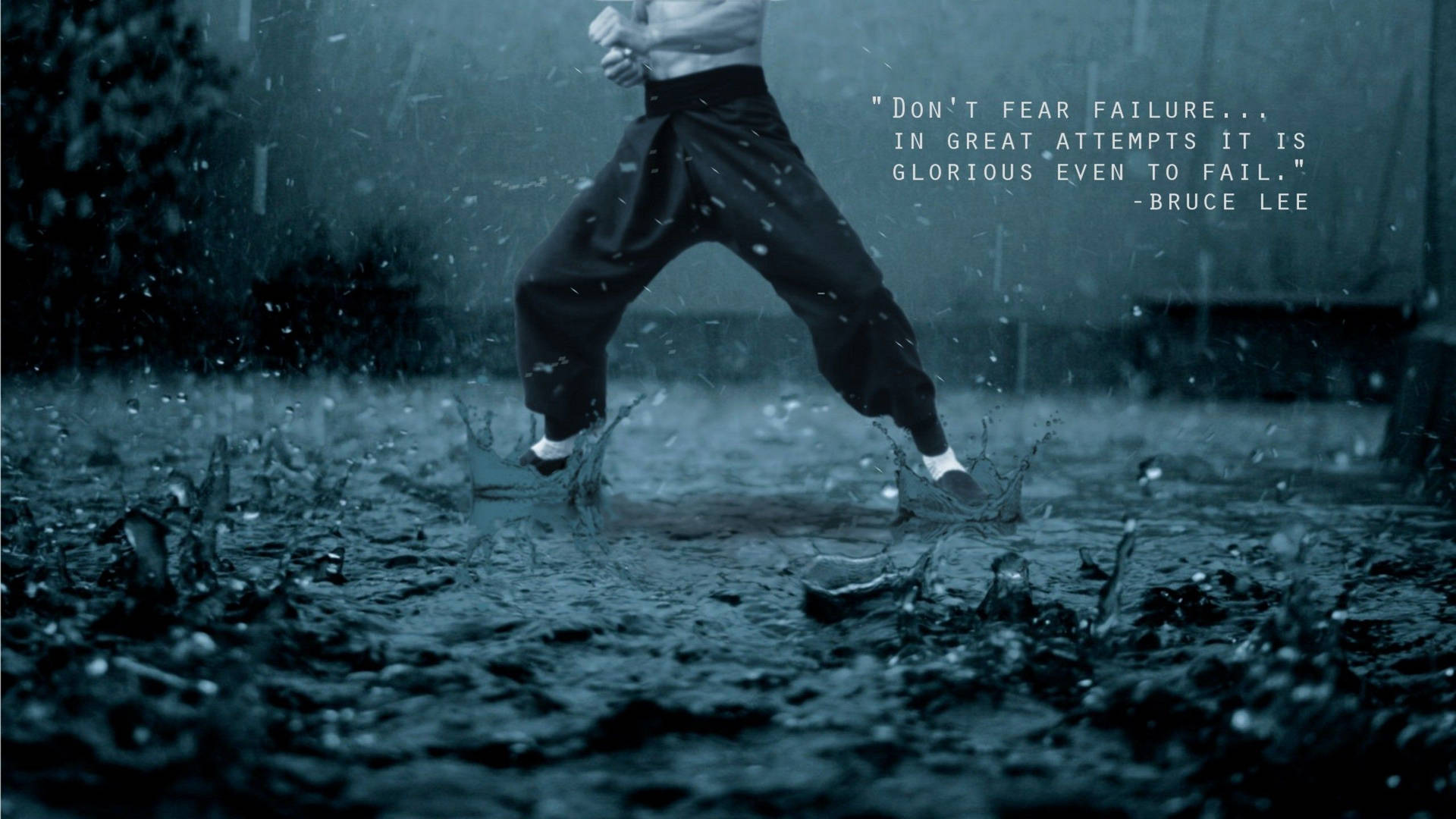 Motivational Words Of Bruce Lee Background