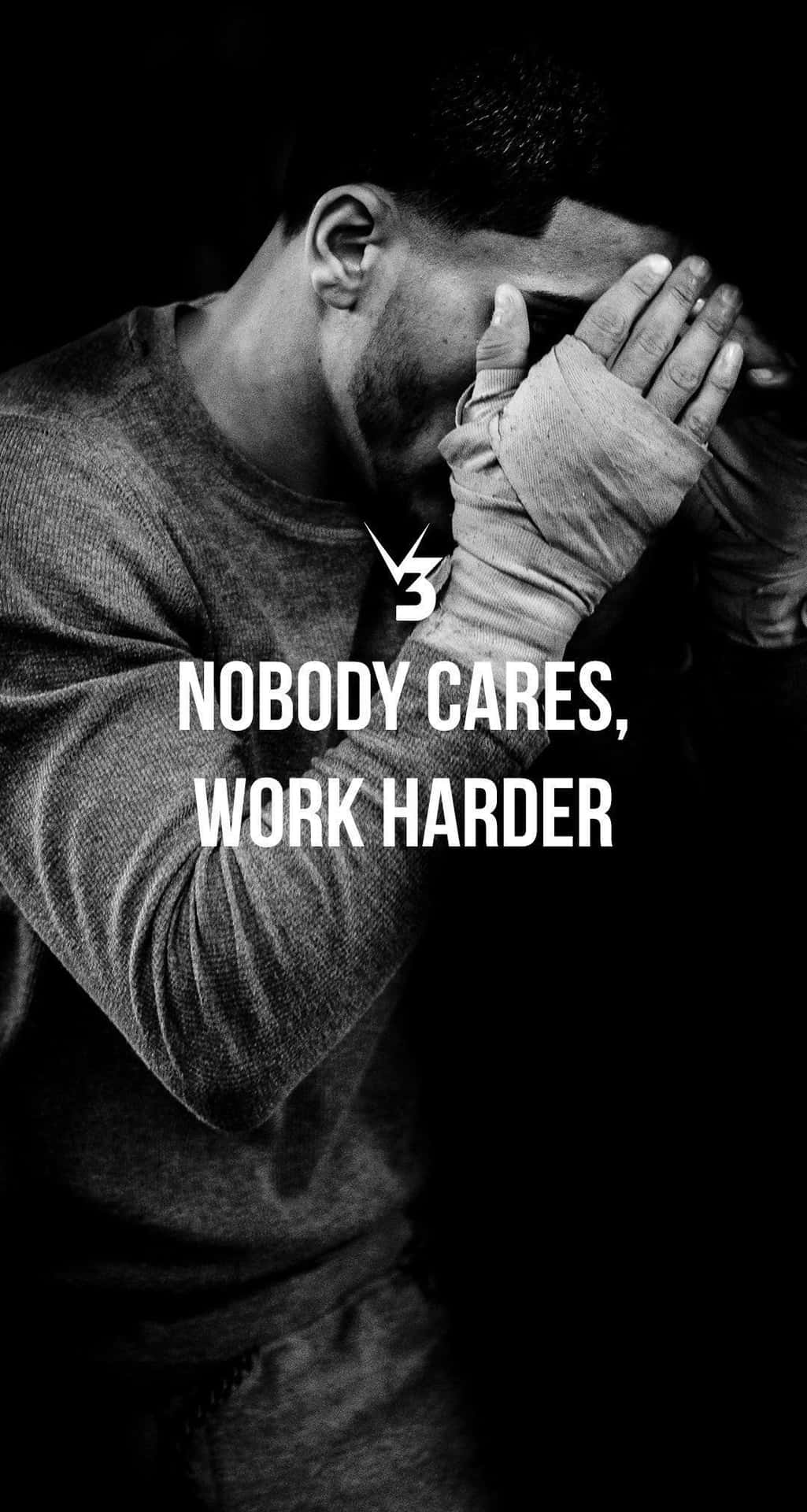 Motivational Work Harder Quote Wallpaper