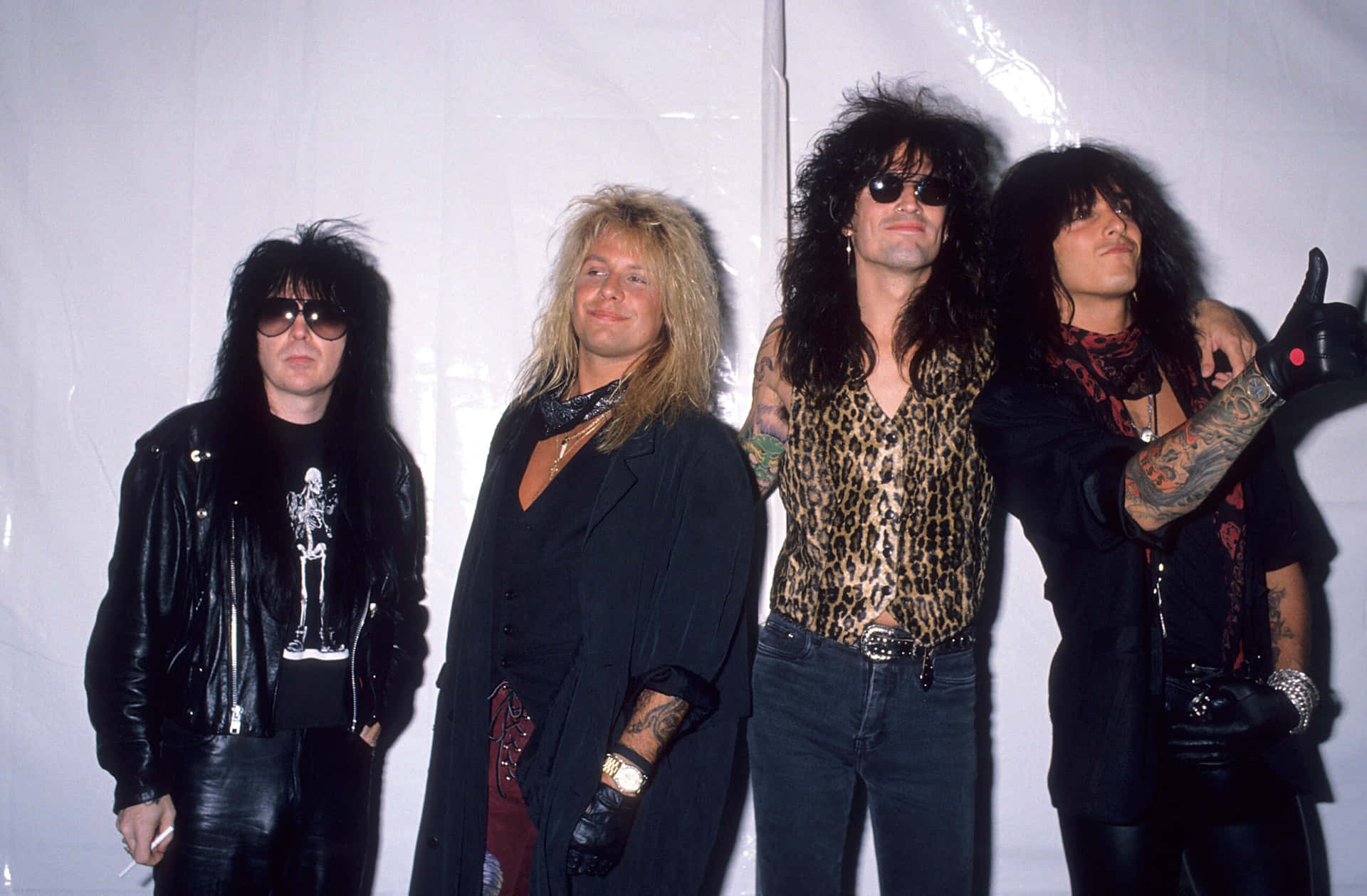 Motley Crue, the iconic glam rock band of the 80s Wallpaper