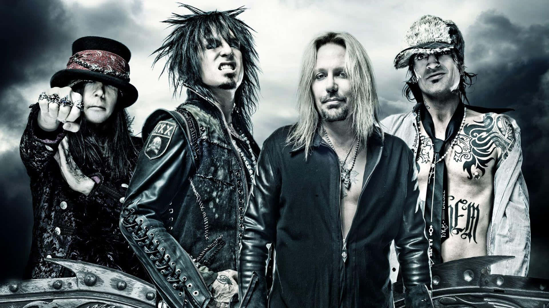 Rock Legends: Iconic Heavy Metal Band Motley Crue Wallpaper