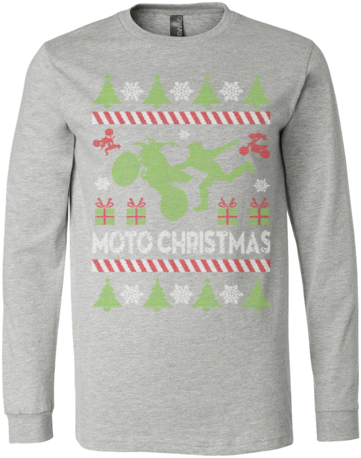 Moto Christmas Themed Sweatshirt PNG