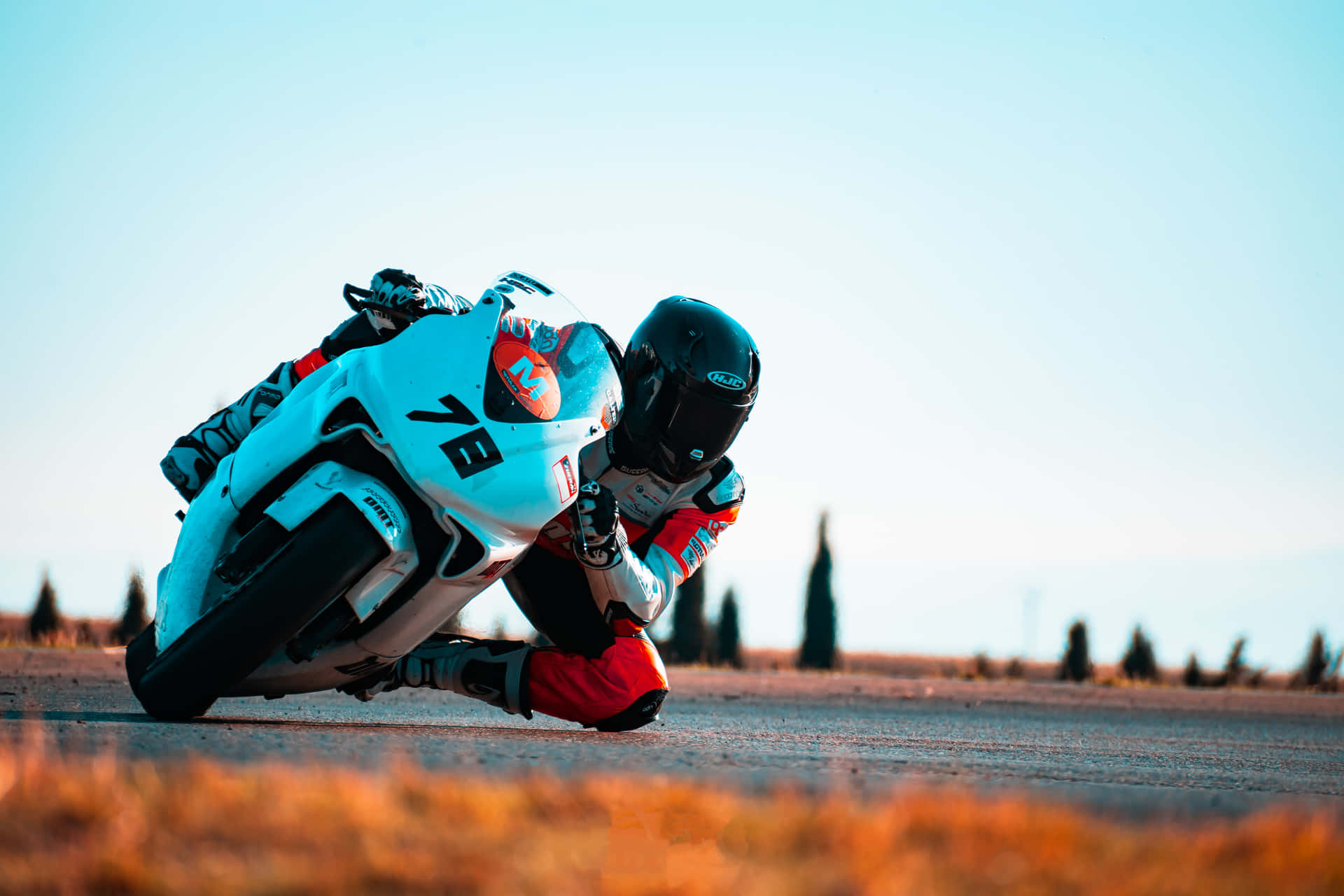 Moto G P Racer Cornering Technique Wallpaper