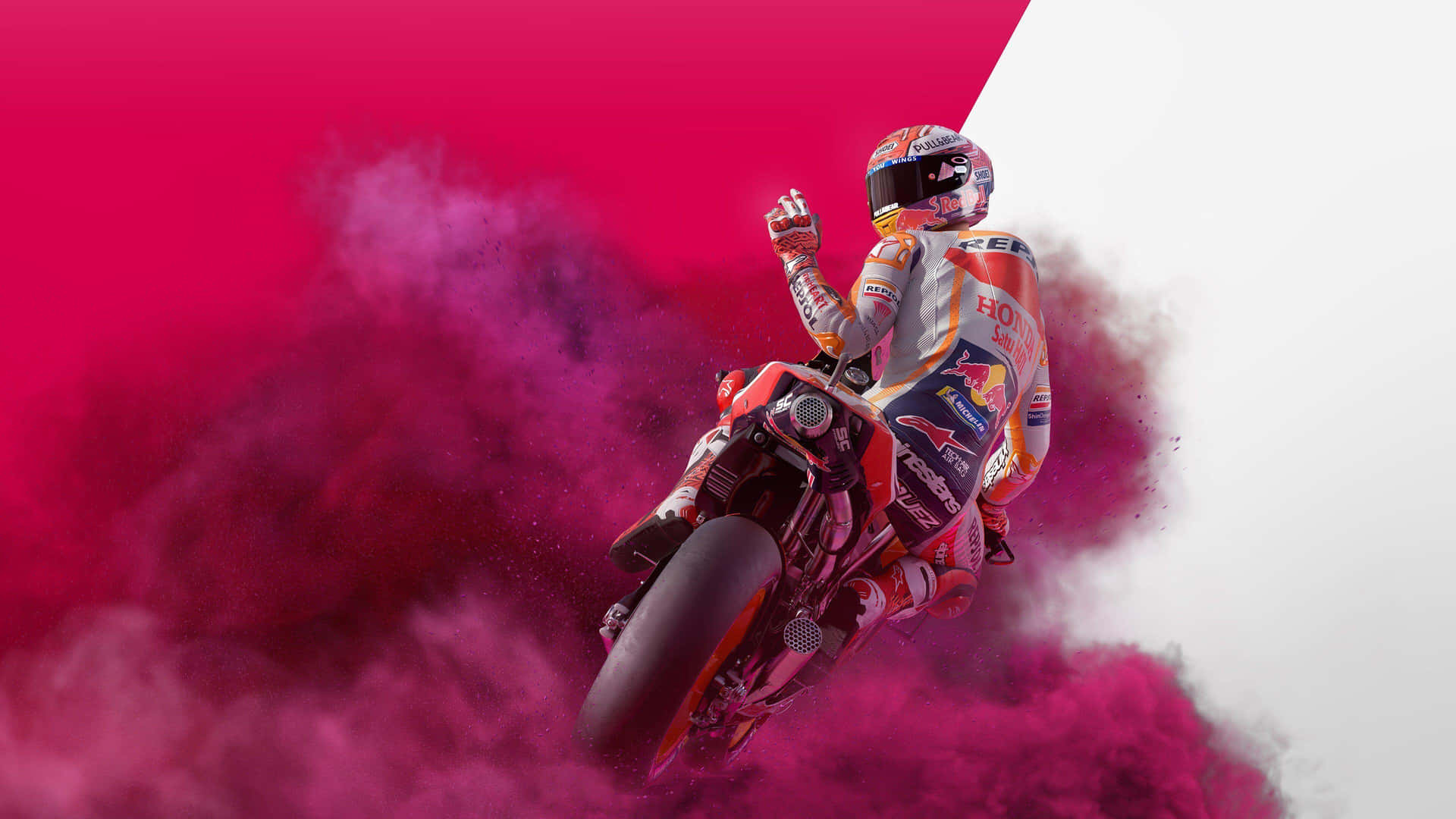 Moto G P Riderin Pink Smoke Wallpaper