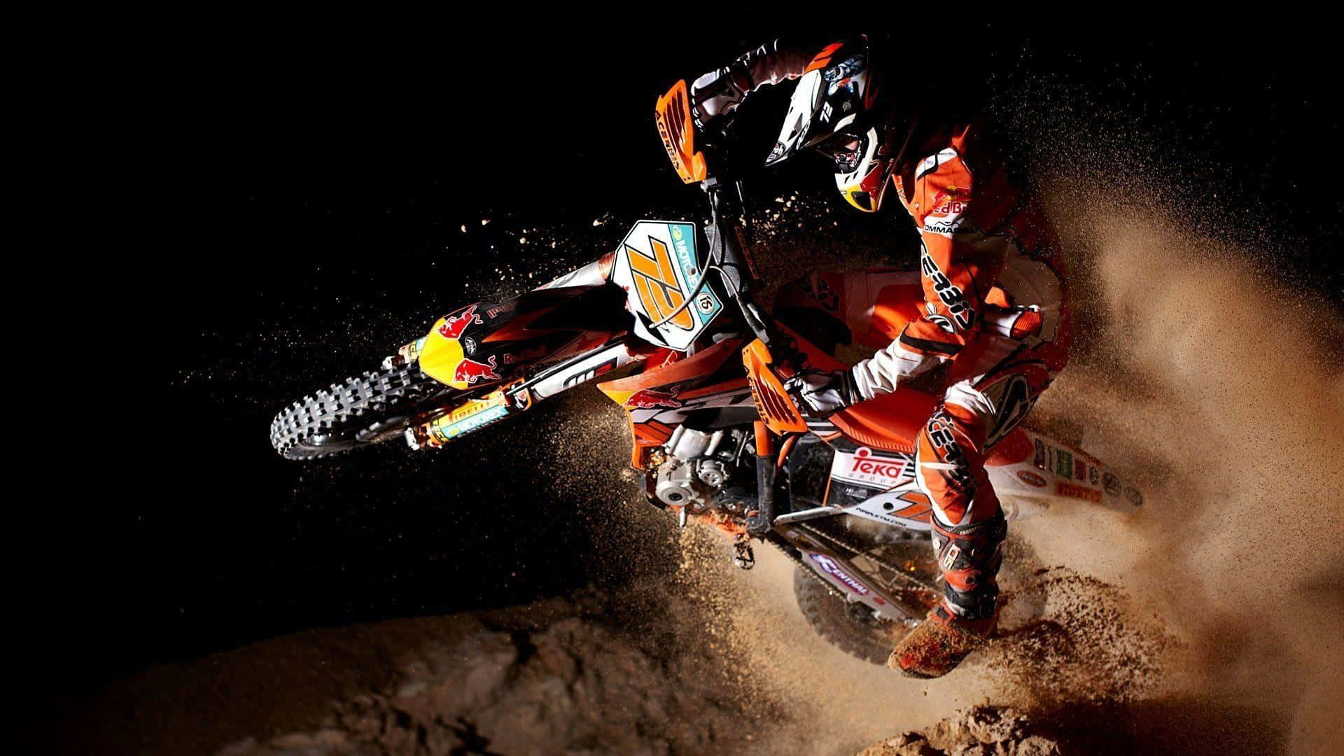 Thrilling Motocross Race in Action