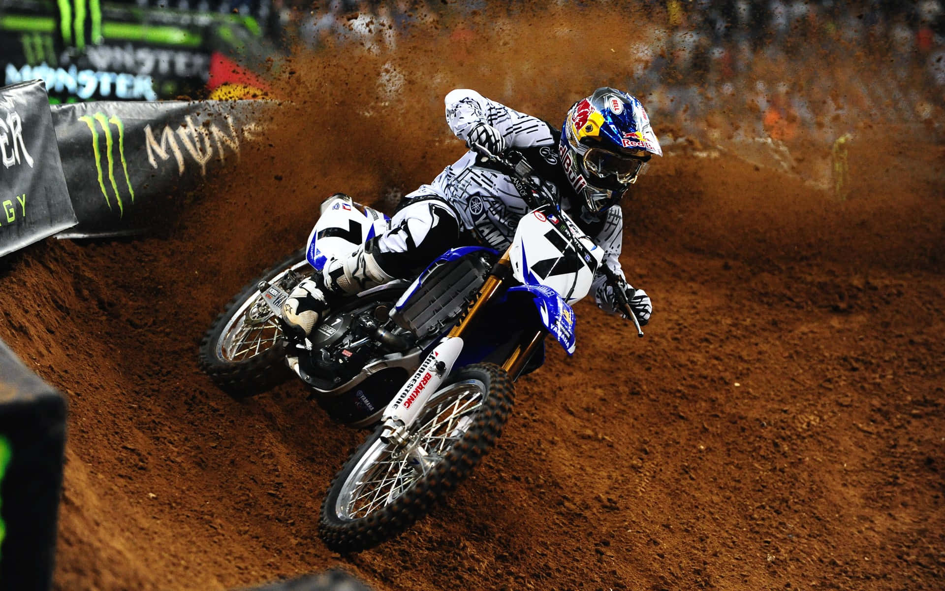 Motocross Racer in Action