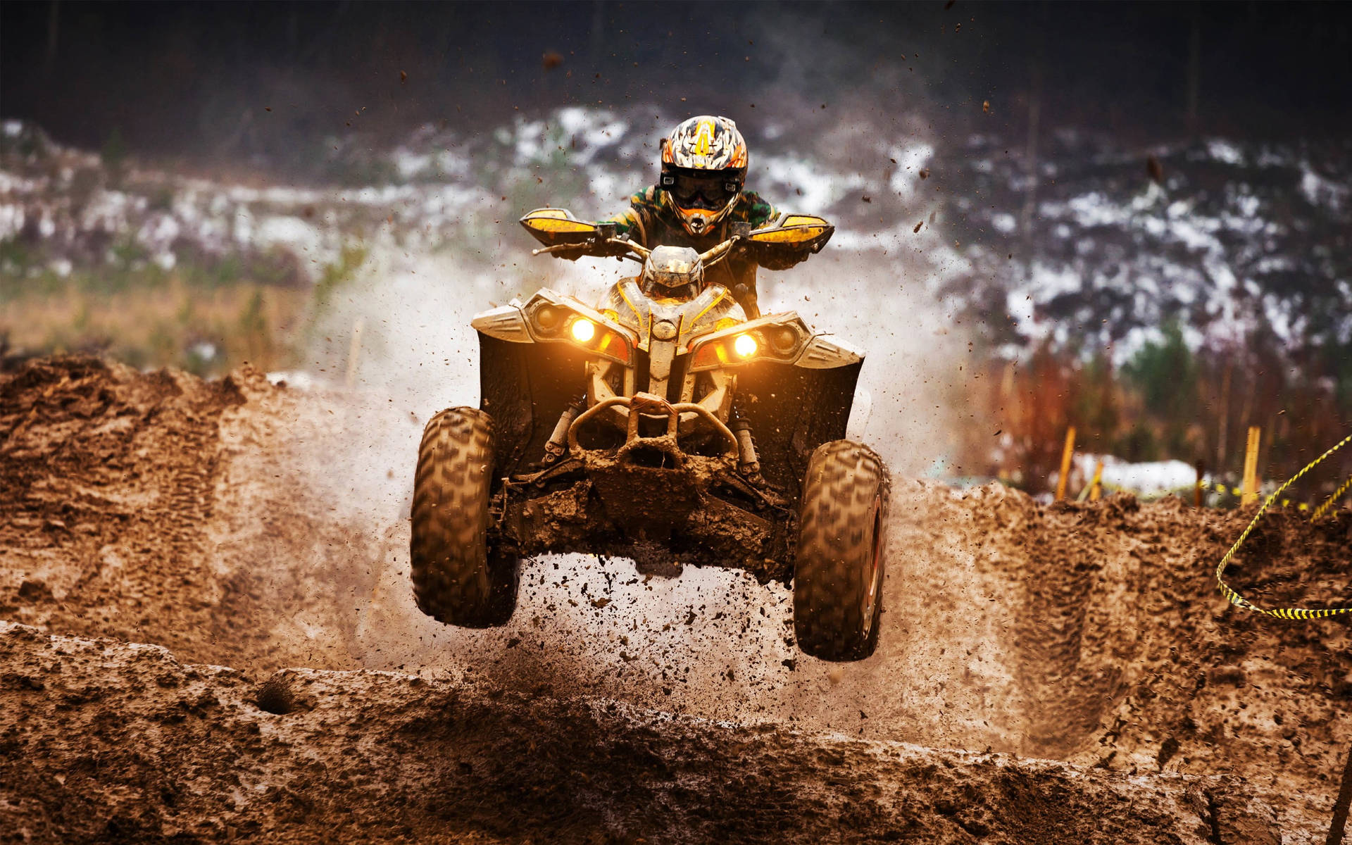 Motocross Atv Dirt Ramp Jump Picture