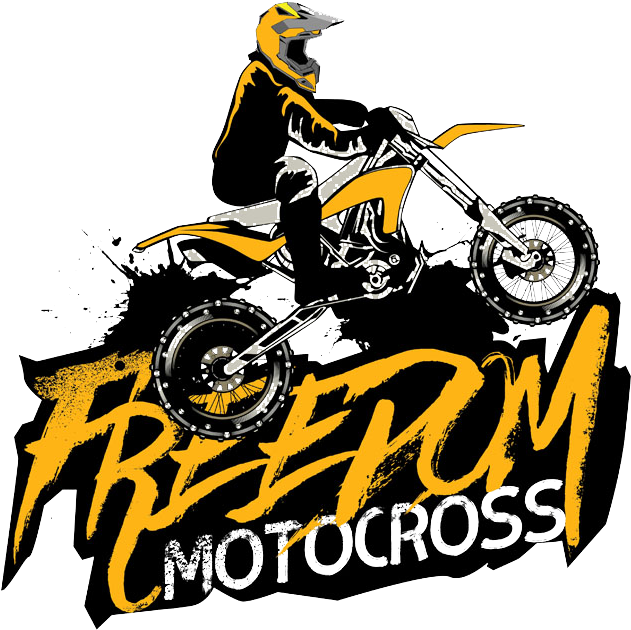 Motocross Freedom Rider Graphic PNG