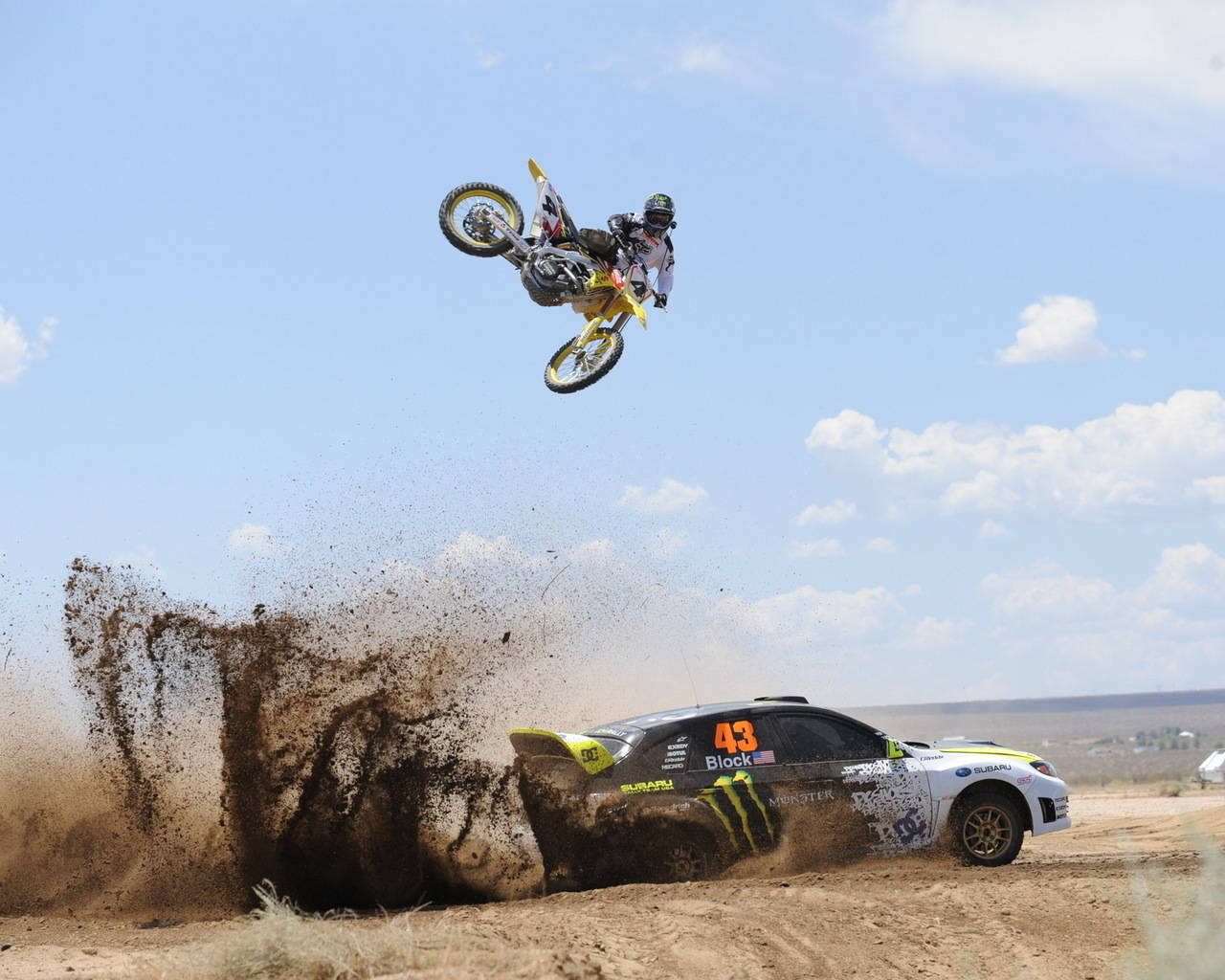 Motocross Jump Rally Car Picture