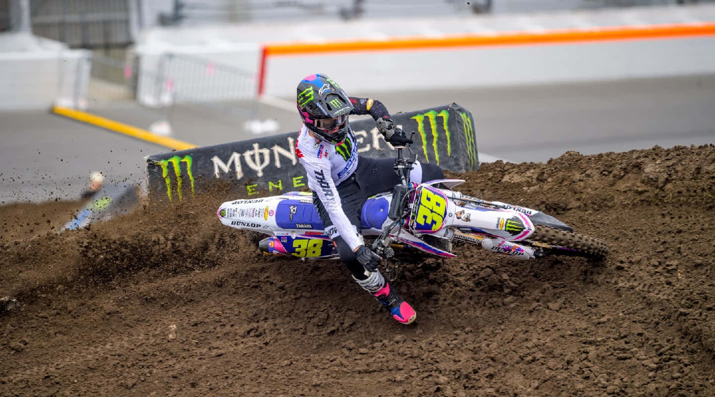 Motocross Racer Haiden Deegan Action Shot Wallpaper