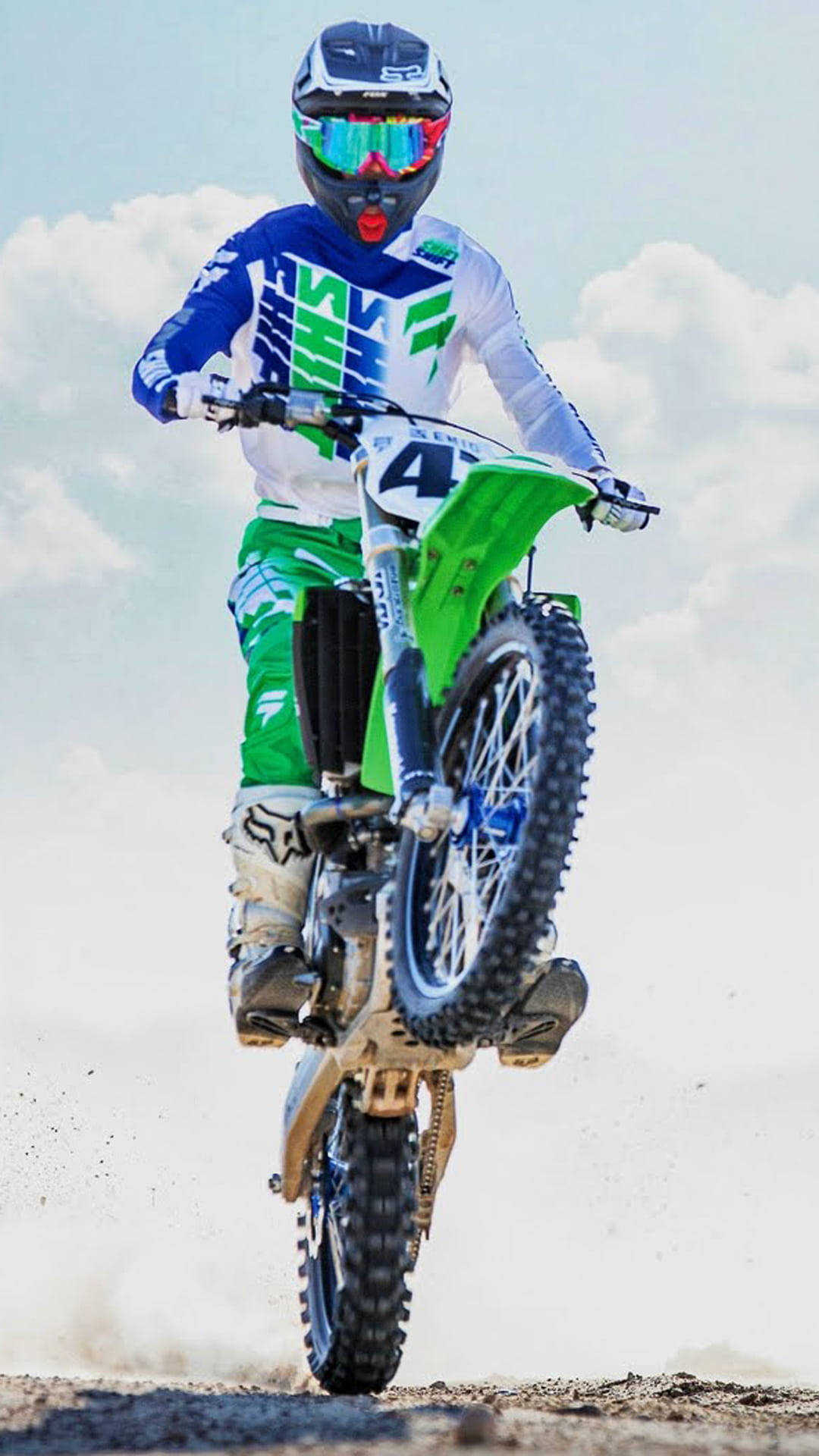 Motocross Racing Clothes Blue Picture