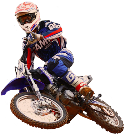 Motocross Rider Action Pose PNG