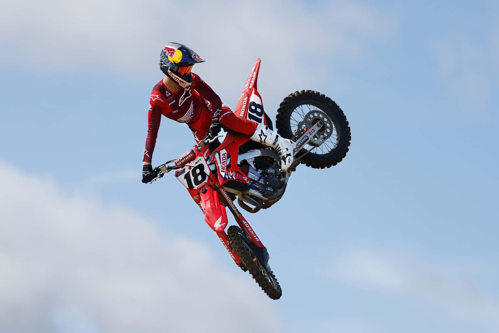 Motocross Rider Midair Stunt18 Wallpaper