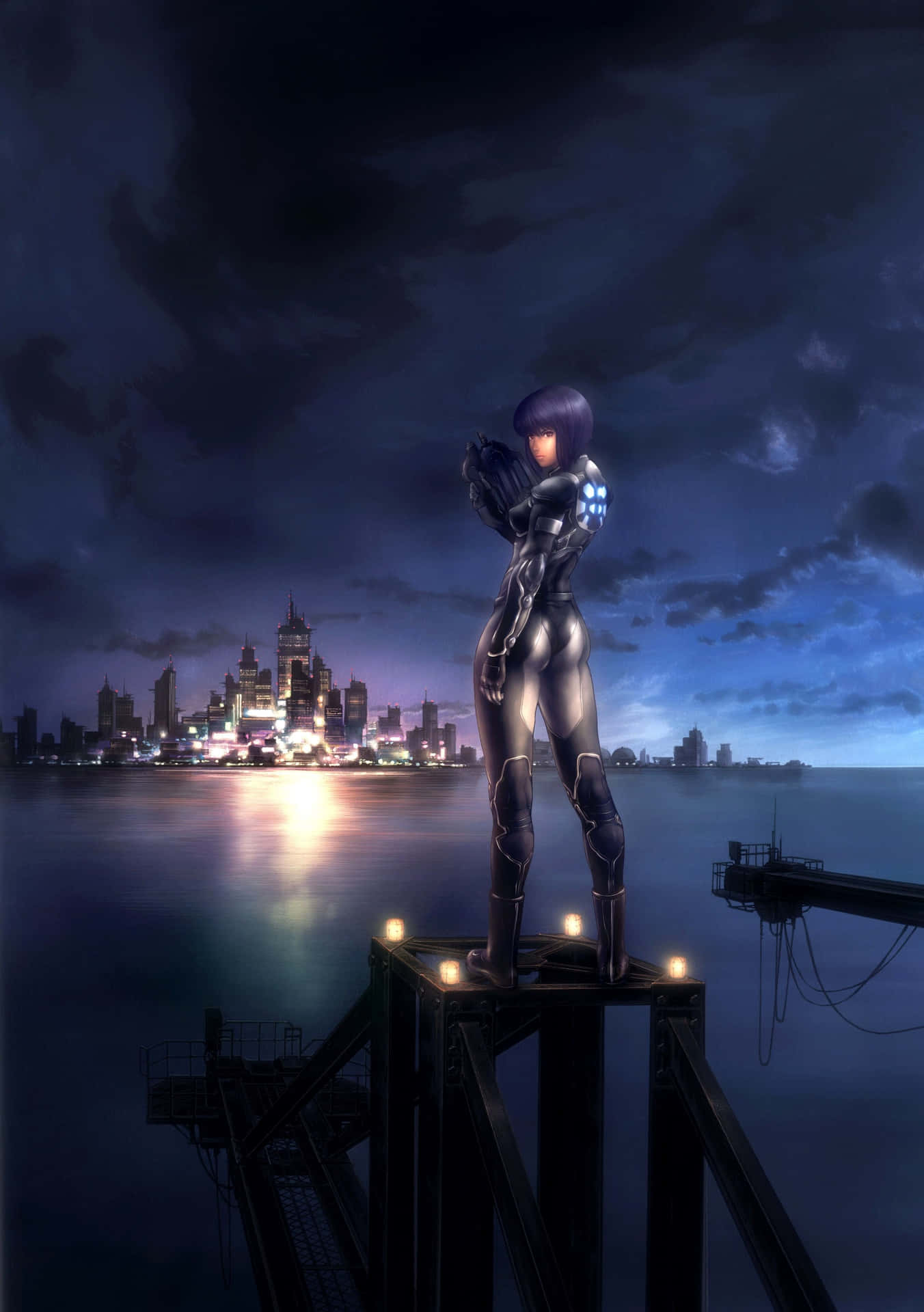 Motoko Kusanagi is a cybernetically enhanced soldier Wallpaper