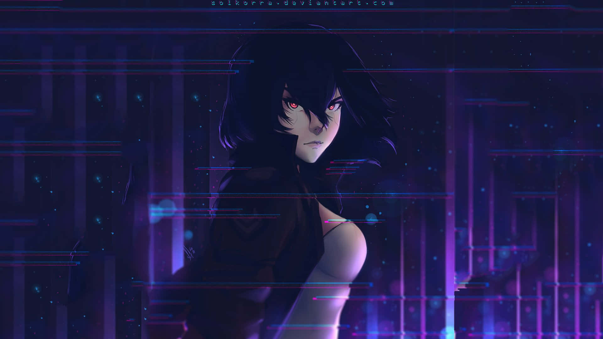 Motoko Kusanagi - Cyberpunk Heroine" Wallpaper