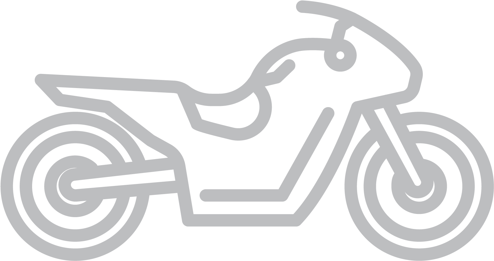 Motorcycle Line Art Illustration PNG
