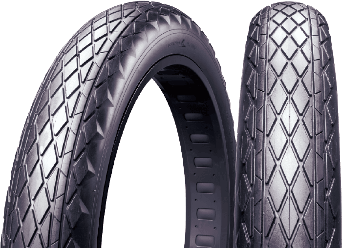 Motorcycle Tires Profile View PNG