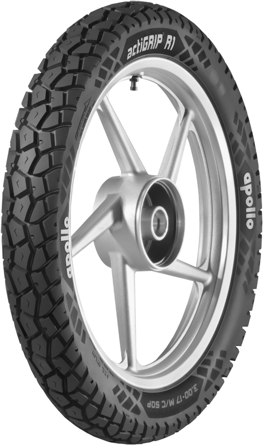 Motorcycle Tyrewith Alloy Wheel PNG