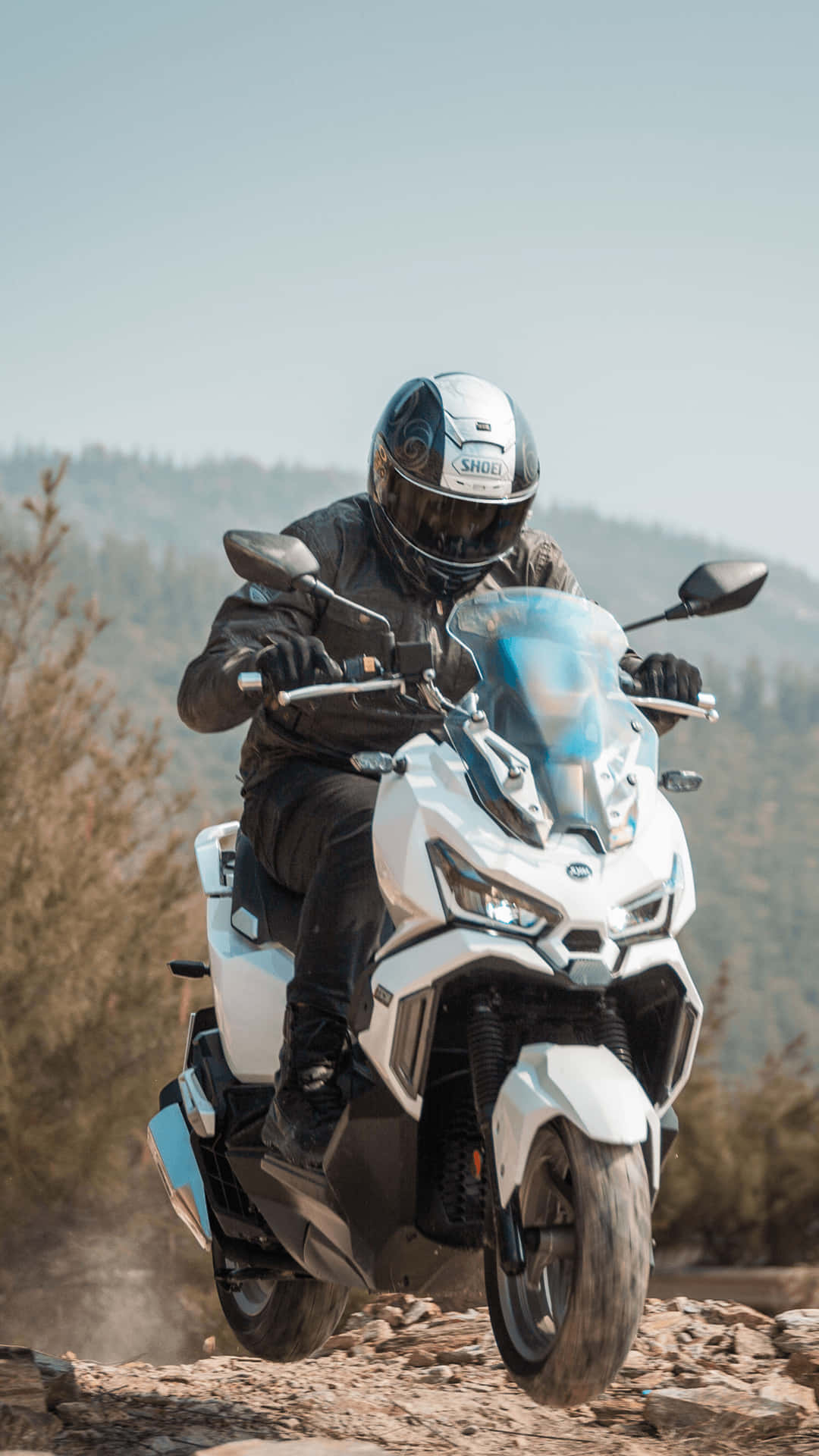 Aventure Hors Route D'un Motocycliste Fond d'écran