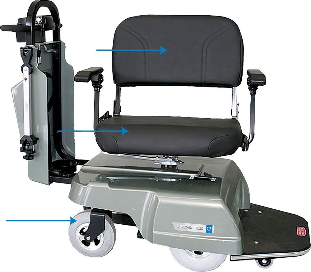 Motorized Patient Transport Chair PNG