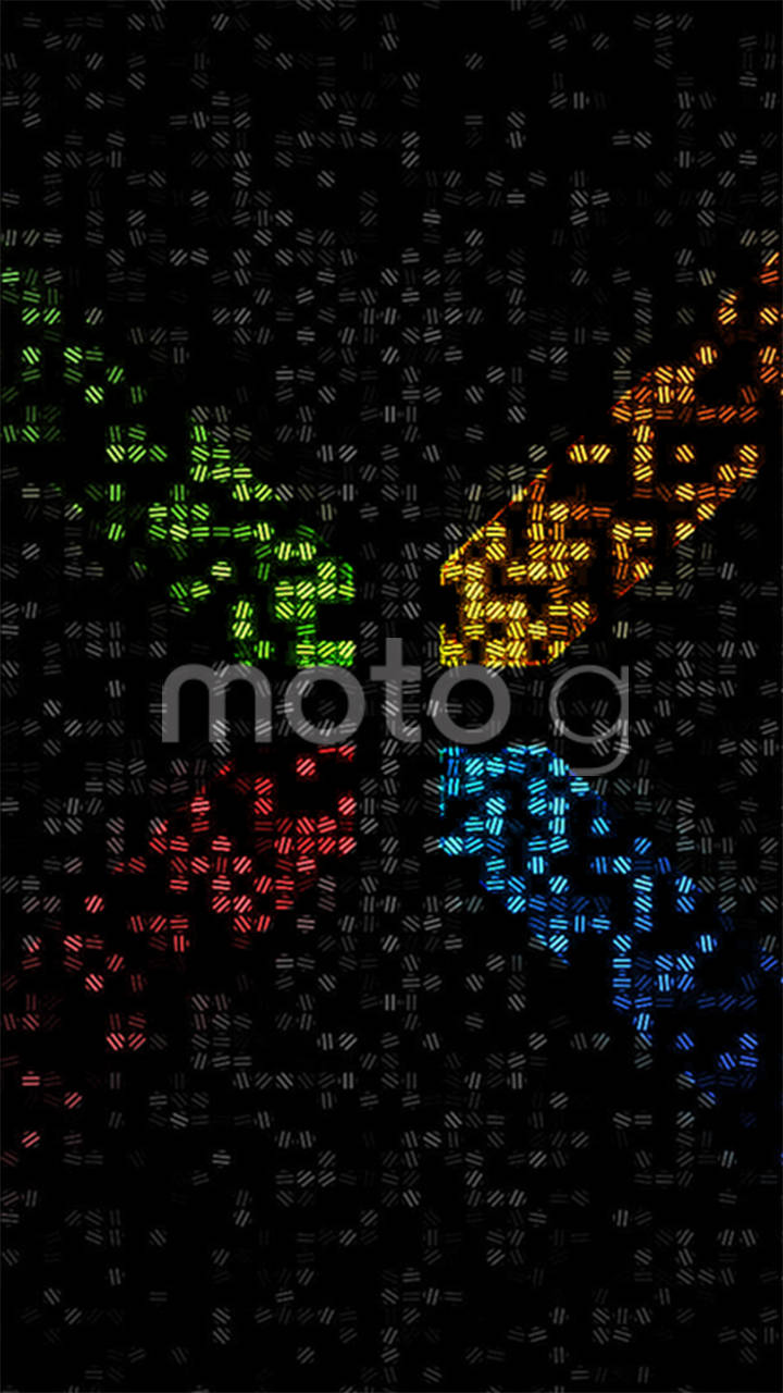 Motorola Colorful In Black Wallpaper