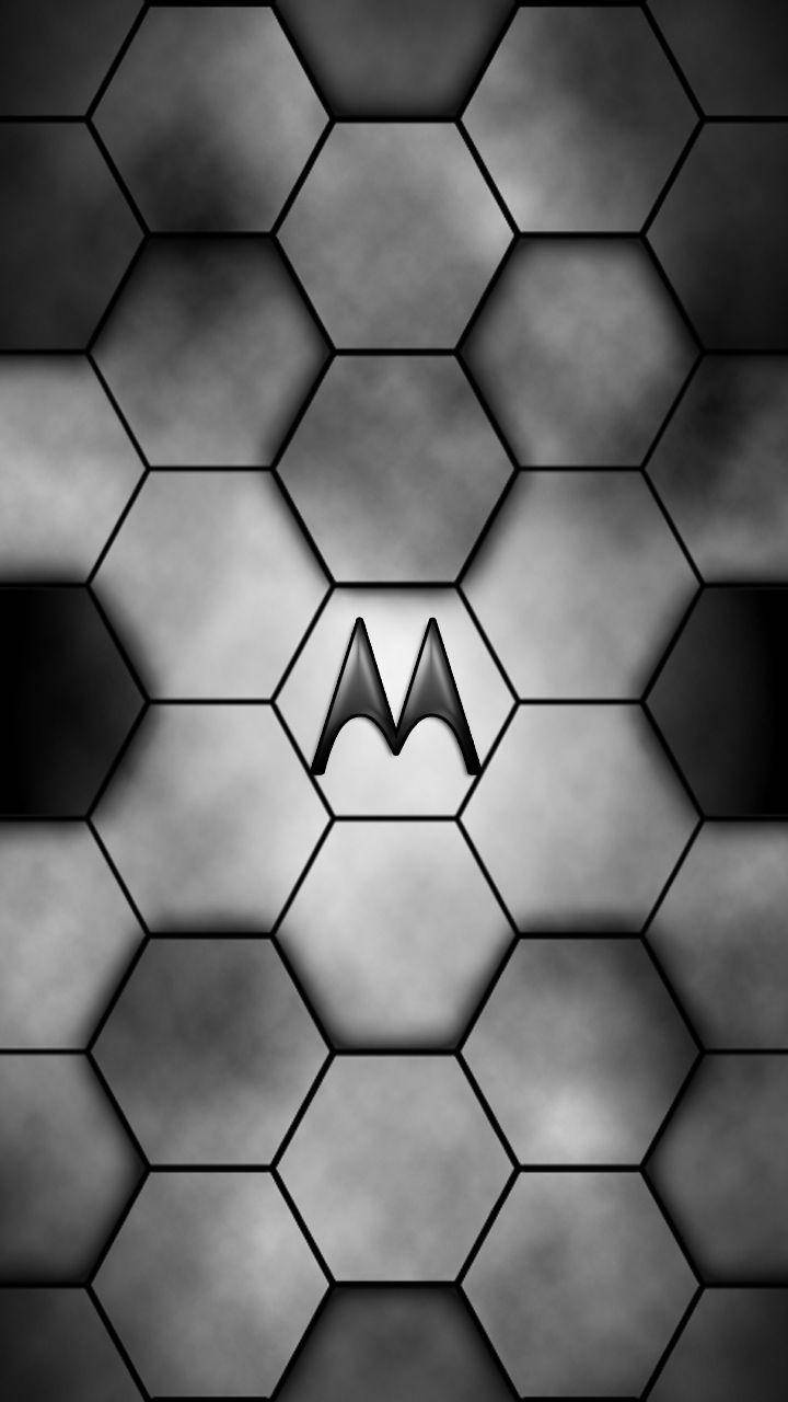 Motorola Grå Sekskant Wallpaper