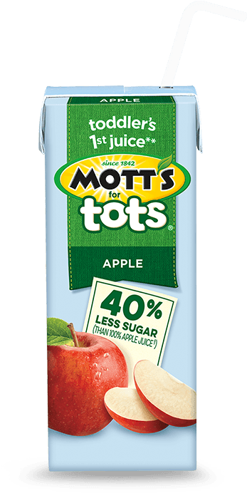 Mottsfor Tots Apple Juice Reduced Sugar PNG