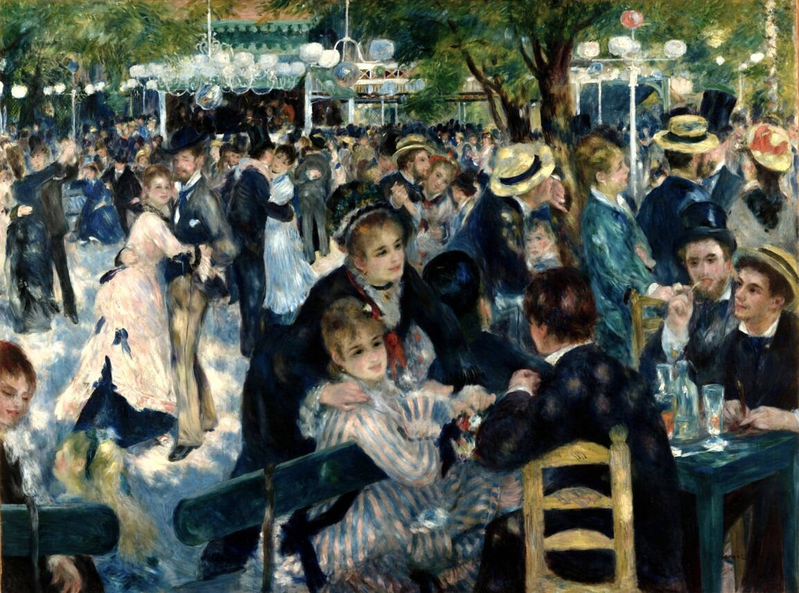Pinturamoulin De La Gallete De Renoir Fondo de pantalla